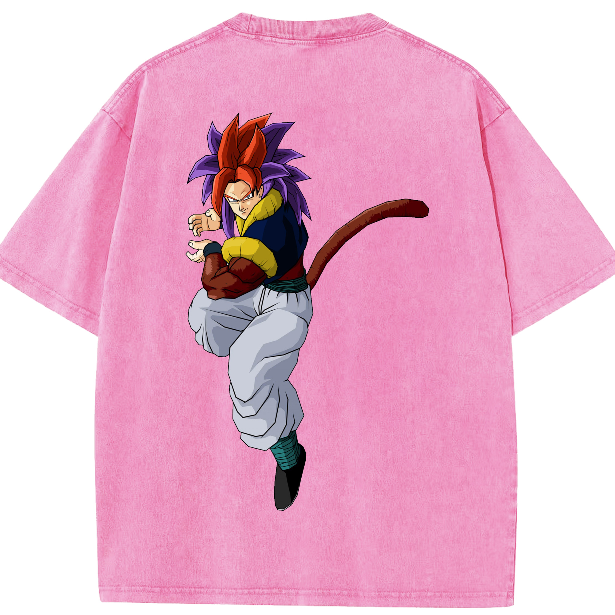 （画像用） ドラゴンボール DRAGON BALL 綿100% ヴィンテージ風 半袖Tシャツ（背面プリント）
